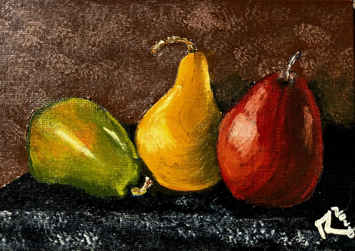 Pears on Suede